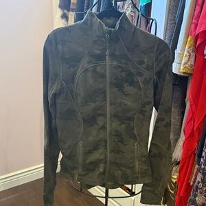 lululemon athletica Olive Camo Zip-Up Jacket